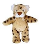 8" Build Stuff a Teddy Bear Black Spot Leopard Deluxe Party Kit with Passport and T-shirt