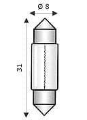 Sil. SV 8 x 31 24 V 3 W