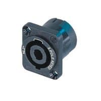 NEUTRIK« NL2MP, 2-pin speakon square chassis socket