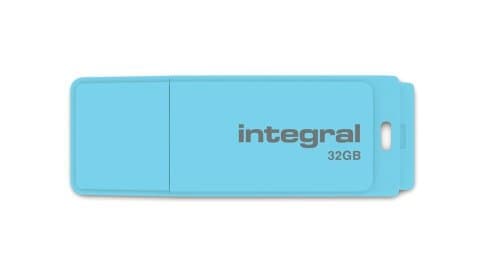 Integral Pastel 32 GB USB Flash Drive - Sky Blue