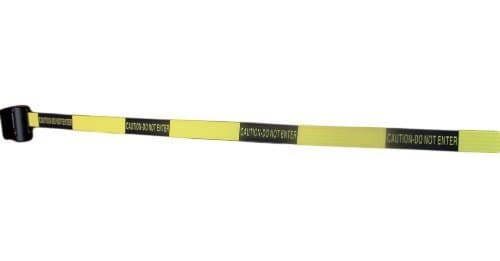 Wall Mount Retractable Barriers Strap 'Caution Do Not Enter'