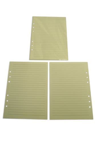 sevenkRefill Loose Papers 6 Hole for A5 Lined Both Sides Front & Back 148x210mm 100 Pages (white Colour)