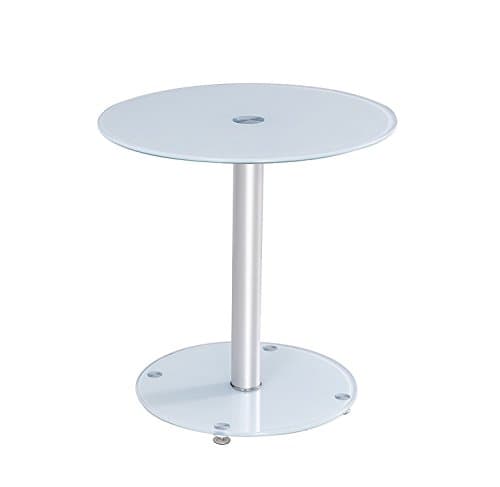 Premier AV LT07 Round  Side and Coffee Table - White