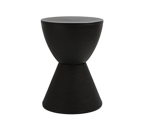 Shoe bench Plastic stool low stool Small bench Simple Stool Sofa stool Tea table stool (Color : Black)