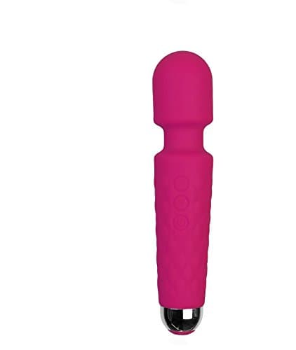 Orginal Magic Wand Massager Most Powerful Multiple Speed and Vibration Settings Cordless Electric Handheld Waterproof Rechargeable (Pink)