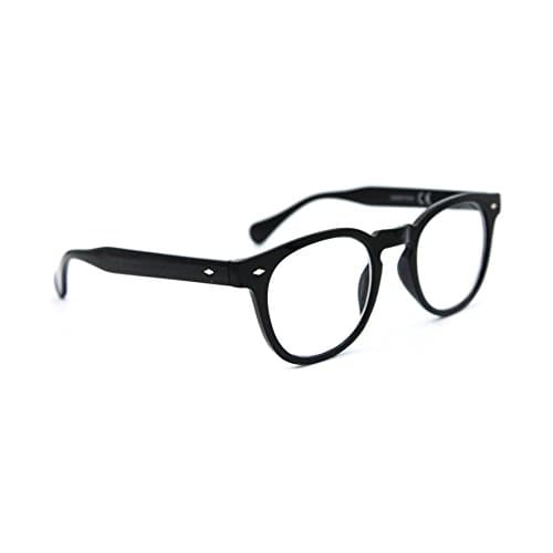 NERD GLASSES BLACK FRAME, CLEAR LENS, RESTORING EYE "DIFFERENT AVAILABLE MODELS" BRAND ISURF EYEWEAR (BLACK MO SCOT)
