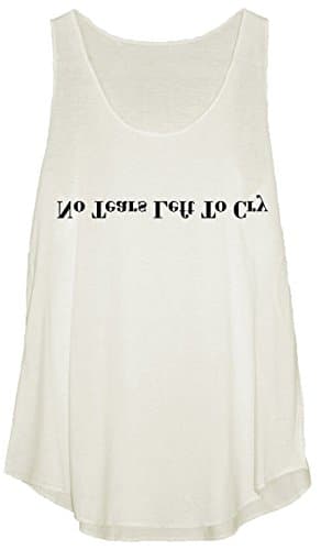 Two Feather Women White Tank Top