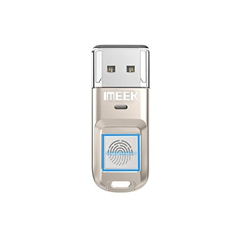 USB Flash Drive Fingerprint Encrypted High-speed Security Recognition 32GB Memory Stick (Silver)