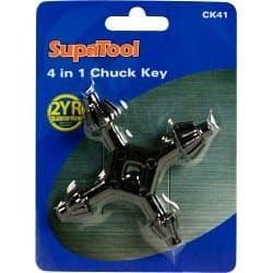 SupaTool4 in 1 Universal Drill Chuck Key Chuck Keys 2 Year Guarantee