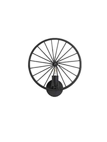 MyLjp Loft Retro Wall Light, Wall Light, Hanging Light, Led Creative Black Wheel Shape, Φ30cm, E27 Lamp Head (excluding Light Bulbs), Aisle Hotel Internet Cafes Internet Cafe Restaurant Iron Lighting