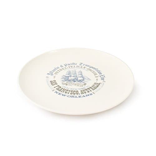 CASA BRUNO Dessert plate 21 cm round, white, Decor Clipper set of 2