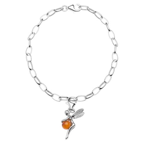 In Collections Pixie C910210003200 Silver Amber Charm
