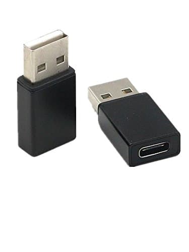 USB-C USB Type A USB 3.0 Male Connector Adaptor Converter for Women Type C C to Drop USB Cable Black