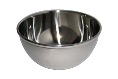 Small lathering bowl, stainless steel