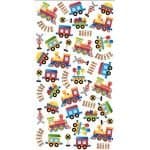 Purple peach sticker sheet - trains