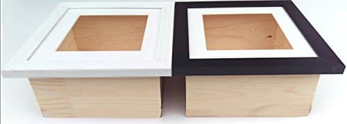 ALL SIZES! 4 x 4 x 1 Depth. Colour: White 3D Box Frame Display Case Medals Casts FREE SAMPLE PICTURE FRAME! Frame Centre