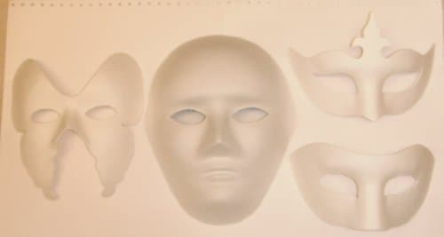 4 FACE MASKS,PLAIN MASK,Full Face,Half Face,butterflyFace,Crown.