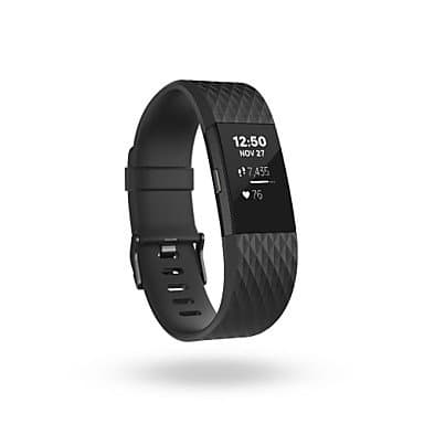 Replacement Bands for Fitbit Charge 2 Wepro Fitbit Charge 2 Bands Accessory with Metal Clasp-black ( Color : Black )