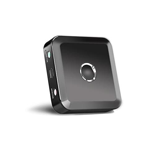 Bluetooth 4.0 Transmitter / Receiver, Bluetooth Transmitter, 2-in-1 Wireless Audio Adapter for TV, Home/Car Stereo, Speaker, PC and more (Pair 2 At Once, Re-pair, AptX Low Latency &amp; 3.5mm Audio Jack)