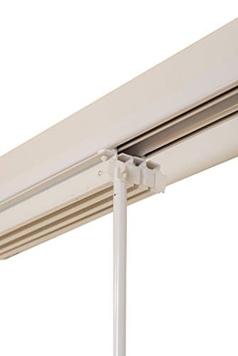 vehicles Ines HW8000 Panel Rail Two Rails System, White, 120 – 215 Cm Panel Frame, Metal, White, 120 x 4 x 2 cm