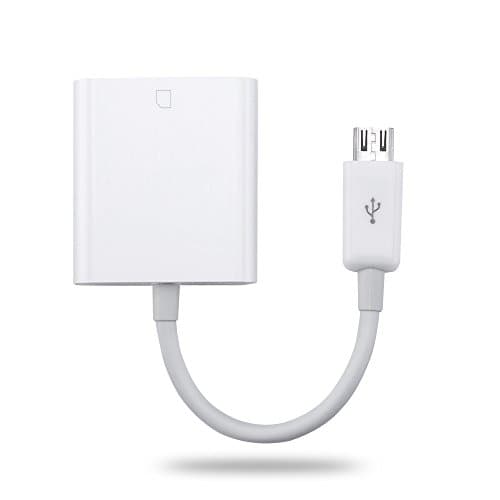 Cam Con Lightning Combination red MicroUSB-SD-Adapter