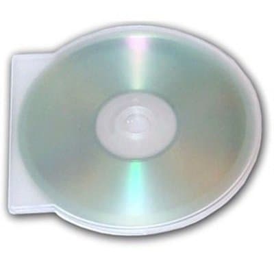 MasterStor (Pack of 10) Clear Mini 8cm Clam Shell Plastic High Quality Single Case CD DVD Disk Game