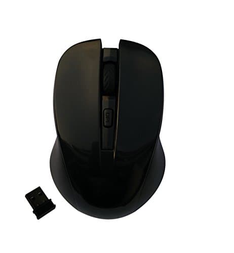 2.4Ghz Wireless Mobile Optical Mouse with 4 Buttons, 3 DPI Levels with USB Wireless Receiver