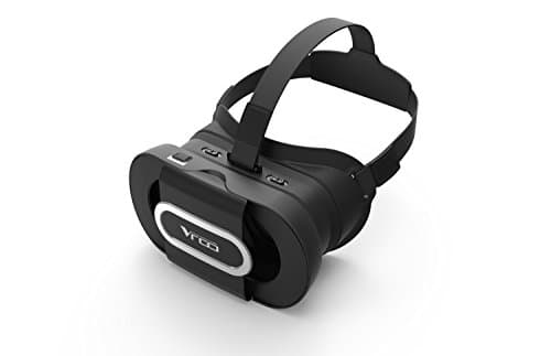 VR-PRIMUS GO - Virtual Reality Headset - with button to control apps, headband and case - Compatible with Android and iOS Smartphones like iPhone, Samsung, HTC, Sony, LG, Huawei, Motorola, ZTE etc. - Compatible with Google Cardboard apps - 3D VR video glasses goggles - (black)
