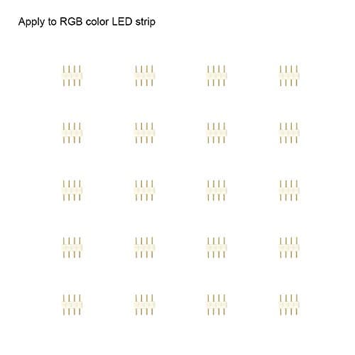 VILSOM 20 PCS 4-pin Pin Header