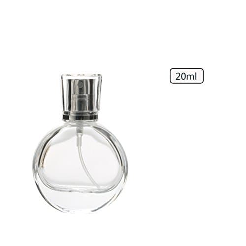 Portable mini refillable perfume bottle-Transparent glass perfume atomizer,20Ml for woMen'S fragrances &amp; Men'S colognes for travel parties business trip-A