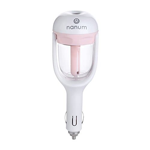 [2 in 1] MollBii Car Aroma Diffusers &amp; Cool Mist Car Humidifiers, Freshen &amp; Revitalize Your Driving Experience &amp; 12V DC Diffuser for Aromatherapy (Pink)