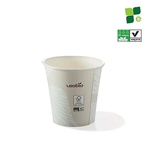 100pcs – Disposable Espresso Cups 120 ml – Biodegradable and Compostable Liners