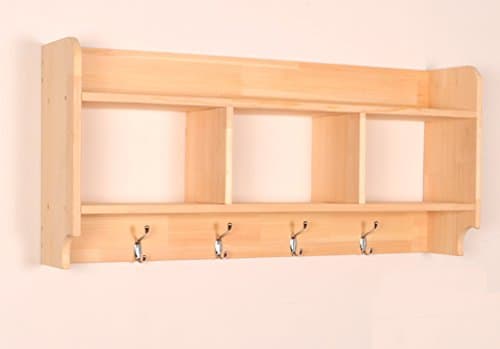 stable Rack, Solid wood wall Shelf living room bedroom Wall hanging On the wall Creative lattice Assembly Partition Storage rack 21 * 19 * 90cm Simple and elegant