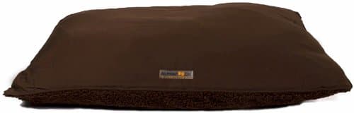 AlphaPooch Softie Rectangular Dog Bed, Coco Fabric with Coco Fleece, Large