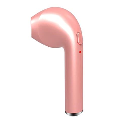 Mini Wirelesss Bluetooth Headset In-Ear Single Left Earbuds 4.1 for Iphone 7 7Plus 6 6s 6s Plus Android Phone (rose gold)