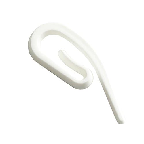 Rufflette Plastic Hook, White, 7 x 7 x 20 cm