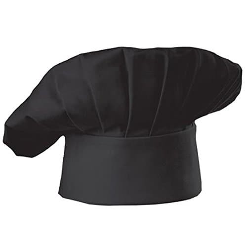 Jumrun Kitchen Supply Cooking Pastry Chef Hat Chef Works Baking Chef Hat for Adult and Teens/Dress Party Accessory (Black)