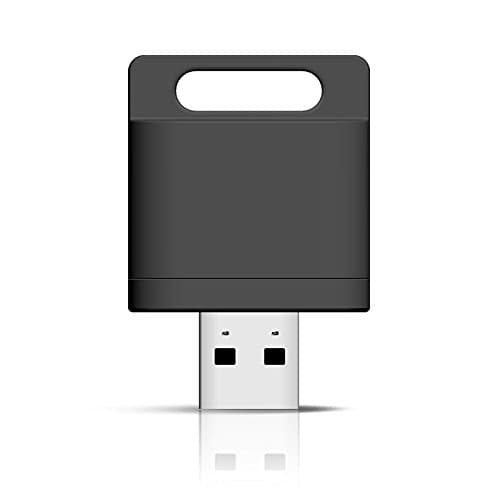 GULEEK WiFi Card Reader TF MicroSD USB 2.0 Flash Drive for PC Tablet Phone Black