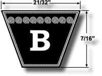 B34 Kevlar V Belt (6936)