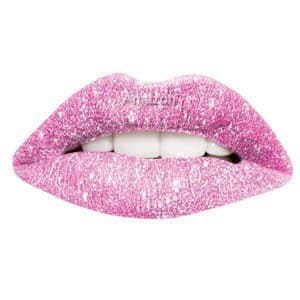 Passion Lips Temporary Lip Tattoo Wraps Includes 2 Applications - Pink Glitter