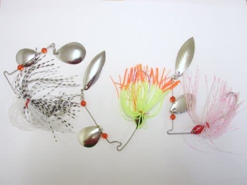 Buzz Bait Style Spinner Lure, Effective for Any Predatory Fish. Pack of 3 Lures