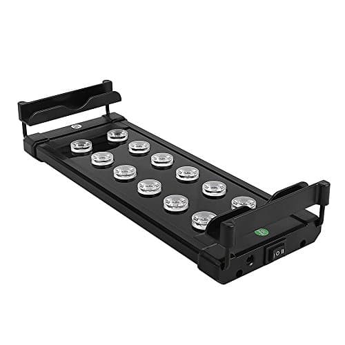 Geekeep Big LED Aquarium Lighting for 0.9-1.58ft / 30-50cm Marine Fresh water Saltwater Aquarium Tank Perfect for Coral, Fish and Plant Growth (0.92-1.58ft/11-19")