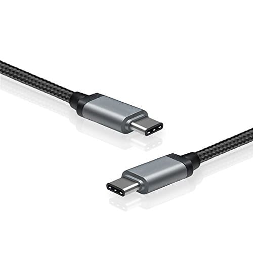 Jiexun USB C Cable,USB-C to USB-C 2.0 Cable for USB Type-C Devices Including Galaxy S8, S8+, Google Pixel, Nexus 6P, Huawei Matebook, Nintendo Switch, MacBook and More(white)