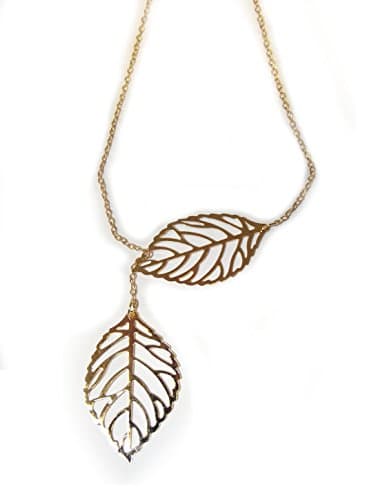 necklace with leafs for women