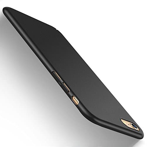 ComKey iPhone 6s Case, iPhone 6 Case Thin Sleek Fully Protective Matt Finish Hard Case Cover for iPhone 6s / iPhone 6 (Black) +FREE Tempered Glass Screen Protector
