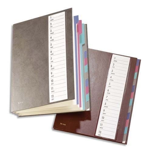 Extendos Mon Dossier Separator File 7 Compartments Black