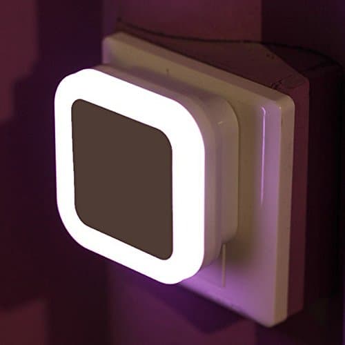 bedside plug-in LED light control induction energy saving voice-activated remote control switch night light feed,Light powder,Square