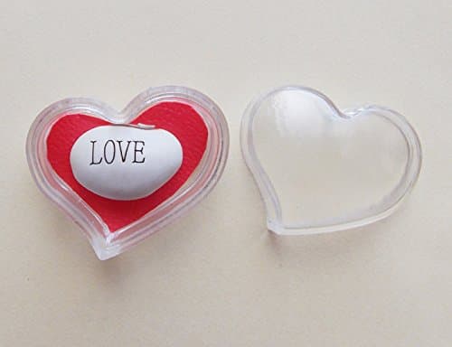 Magic Message Bean LOVE in a HEART shaped box/Growing Word/Funny Gift Xmas/Stocking Filler/Wishes Bean/Lucky Bean/Love