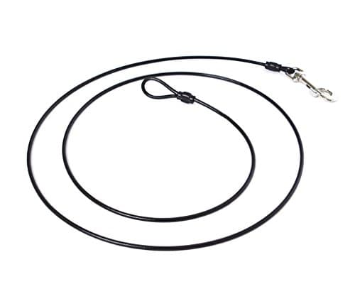 Chew-Proof Training Tie Down - Tether Restraint for Dogs &amp; Teething Puppies (6 ft/ 1.8 m)