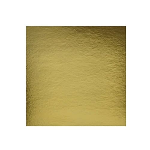 3 x Cake Tray Gold Mirror Rectangular 39 x 39 cm